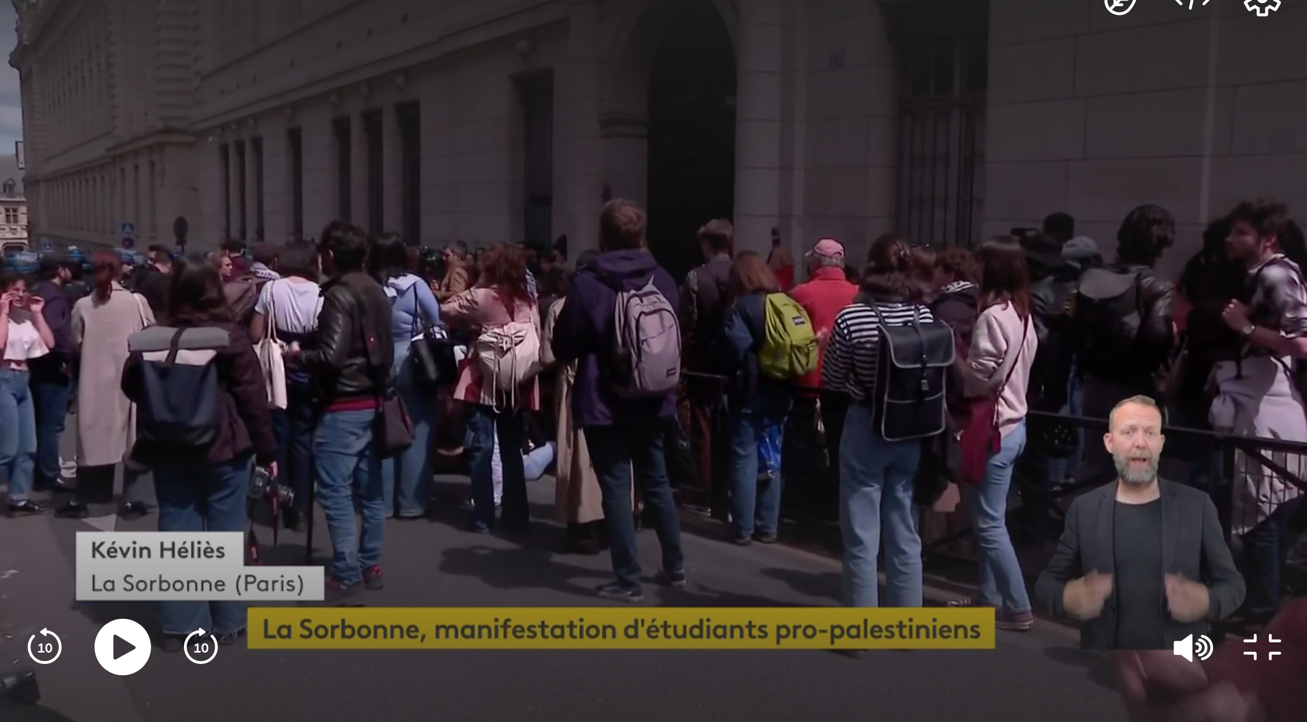 Mobilisation pro-palestinienne : des manifestants ont investi la Sorbonne, les forces de l'ordre interviennent pour évacuer les lieux
